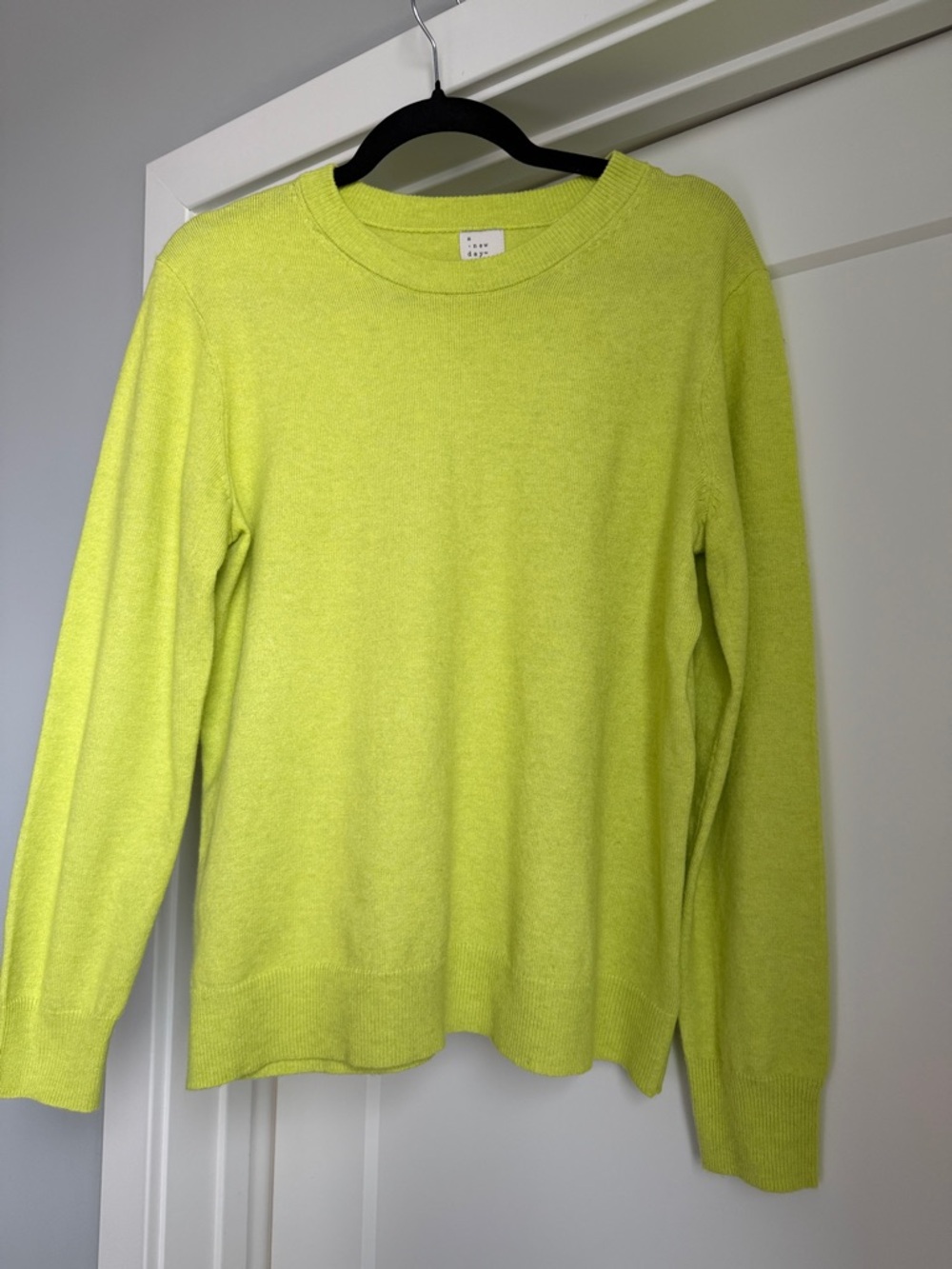 a new day Lime Crew Neck Sweater